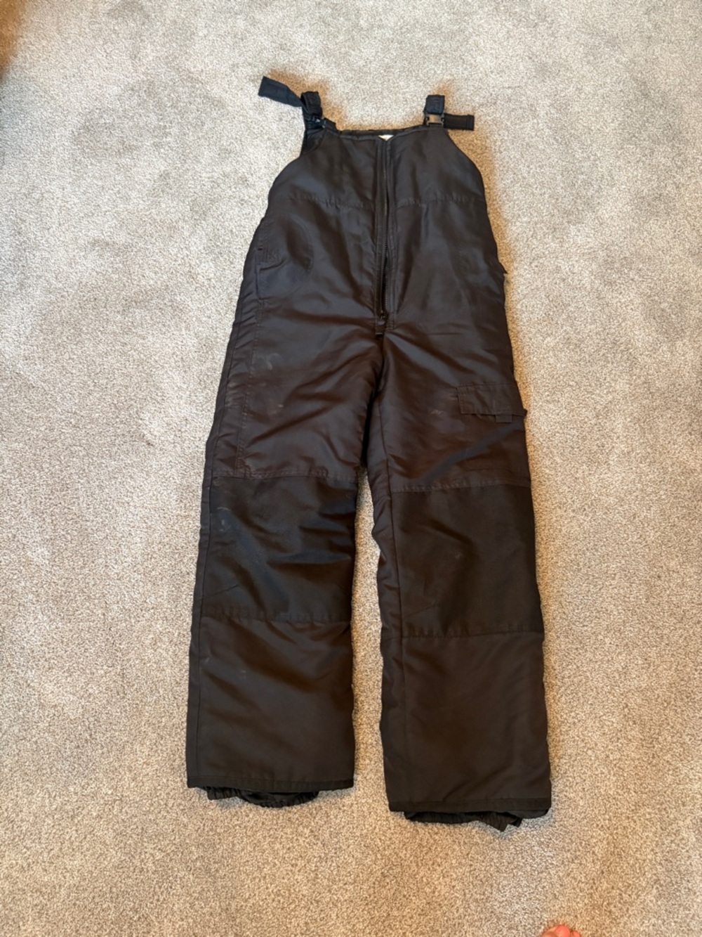 Insulated Black Snow Overall for kids